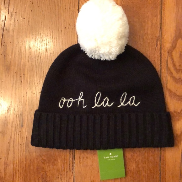 NWT - Kate Spade "Ooh La La" Pom Pom Beanie - Picture 5 of 5